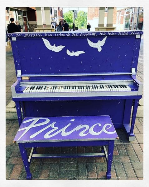 Public piano in Dakota County, Minnesota, United States