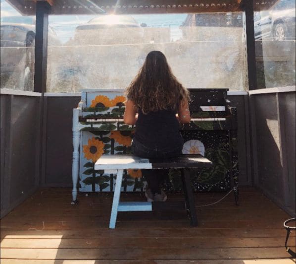 Public piano in Lynchburg, Virginia, United States