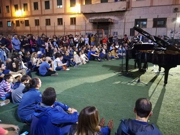 Public piano in Palermo, Sicily, Italy
