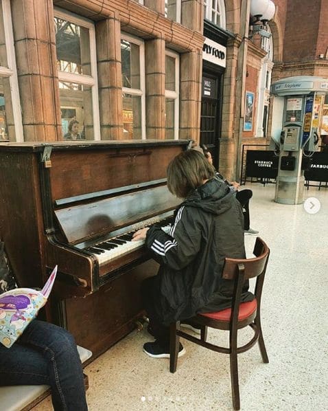 Public piano in Westminster, England, United Kingdom