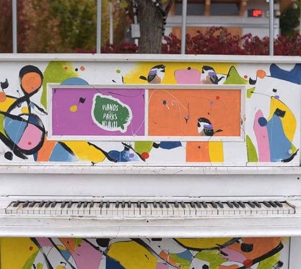 Photo of Kelowna, British Columbia at Parkinson at Ufton, Parkinson Way, Kelowna, Regional District of Central Okanagan, British Columbia, V1Y6G2, Canada. Love seeing pianos in…