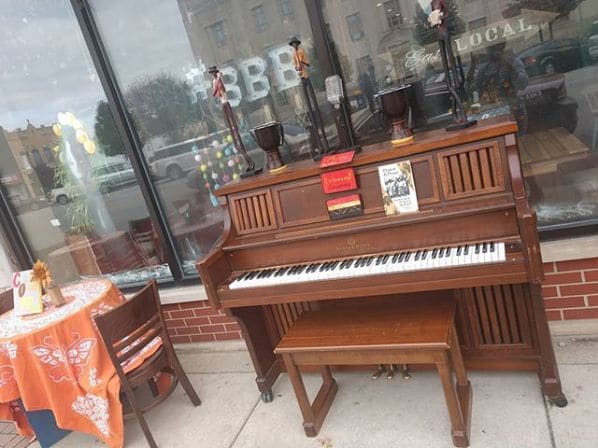 Public piano in Howard County, Indiana, United States