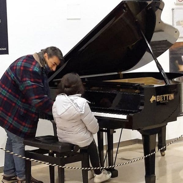 Public piano in Padua, Veneto, Italy