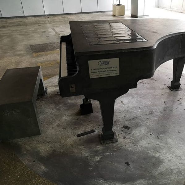 Public piano in Tel Aviv-Yafo, Tel Aviv District, Israel