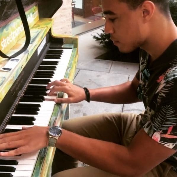 Public piano in Norfolk, Virginia, United States
