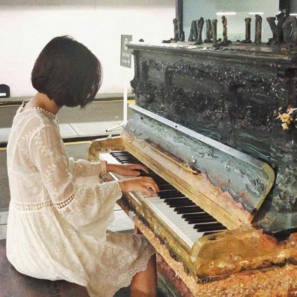 Public piano in Melbourne, Victoria, Australia