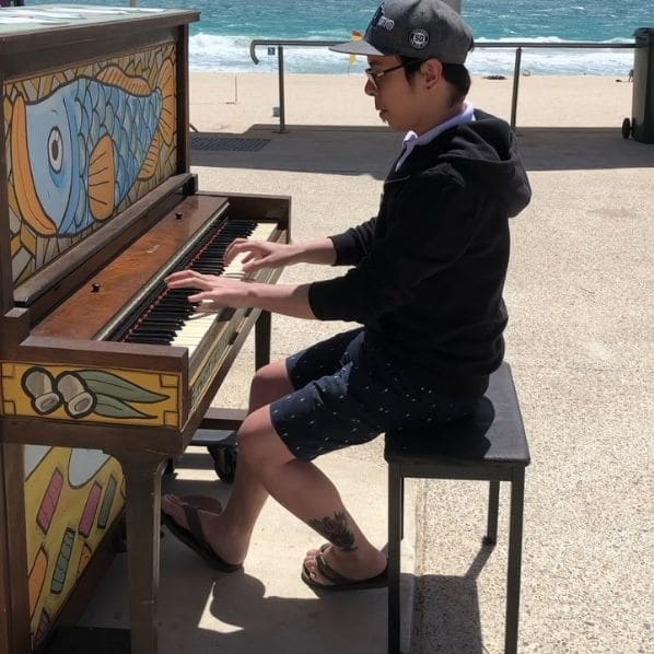 Public piano in Wollongong City Council, New South Wales, Australia