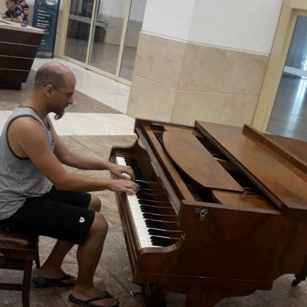 Public piano in Rio de Janeiro, Rio de Janeiro, Brazil