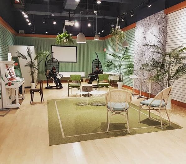 Public piano in La Vallée-du-Richelieu, Quebec, Canada