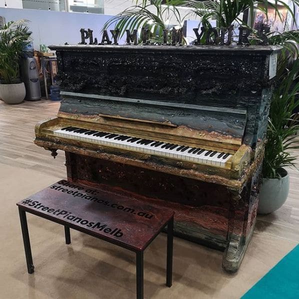 Public piano in Melbourne, Victoria, Australia
