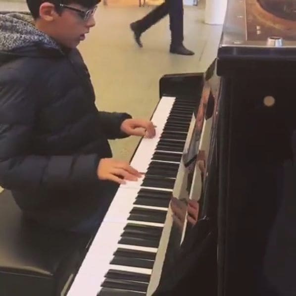 Public piano in London, England, United Kingdom