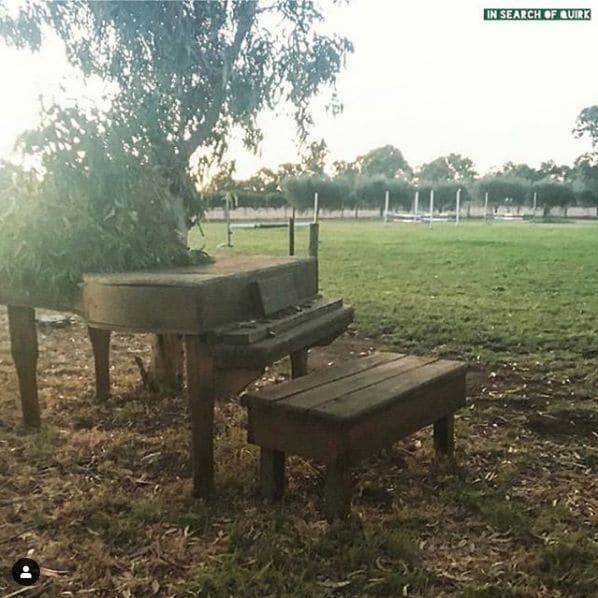 Public piano in Herne Hill, Western Australia, Australia