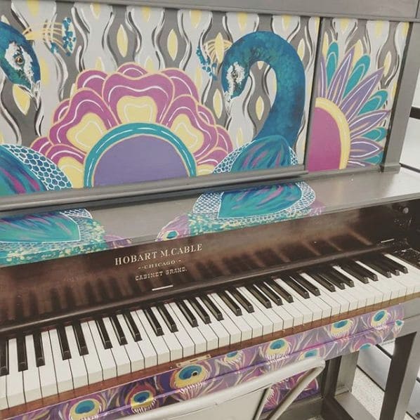 Public piano in Saginaw, Michigan, United States