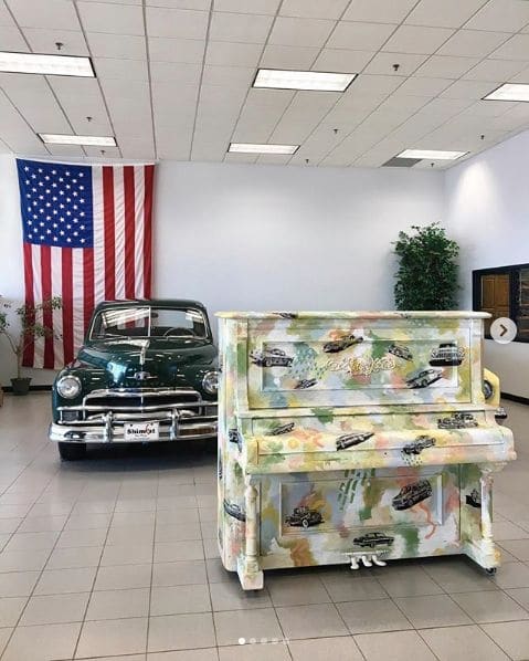 Public piano in Webster County, Iowa, United States