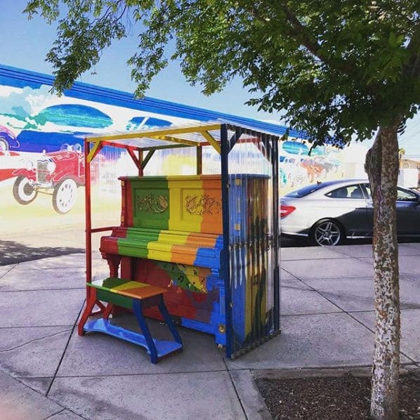 Public piano in Lake Havasu City, Arizona, United States