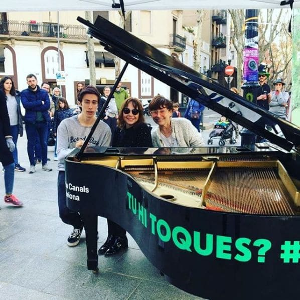 Public piano in Barcelona, Catalonia, Spain