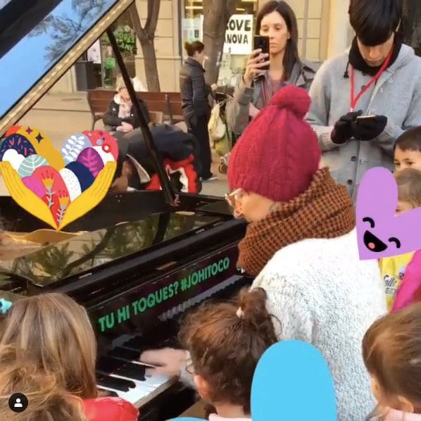 Public piano in Barcelona, Catalonia, Spain