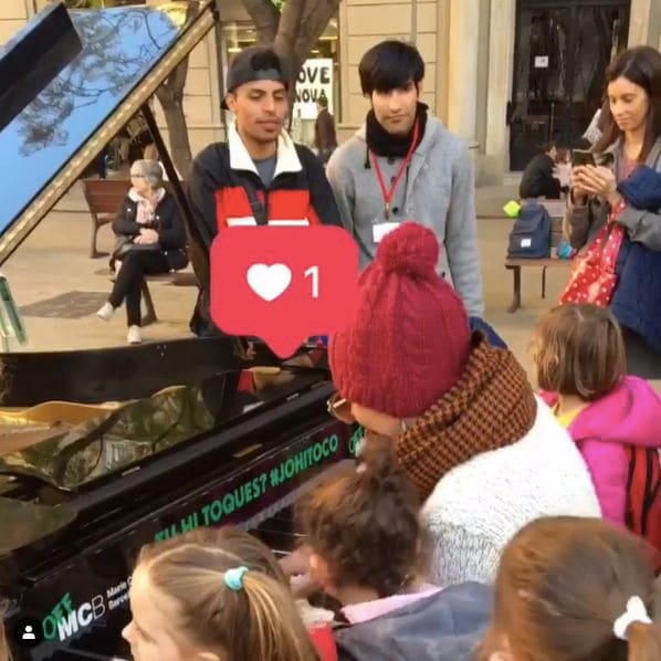 Public piano in Barcelona, Catalonia, Spain
