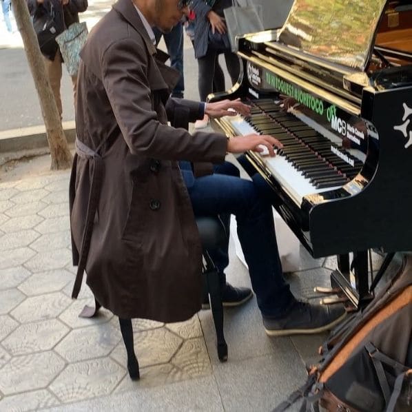 Public piano in Barcelona, Catalonia, Spain