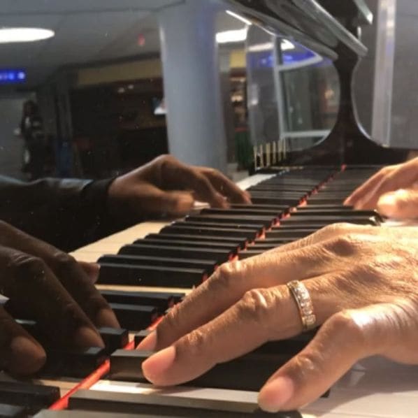 Public piano in St. Ann, Missouri, United States