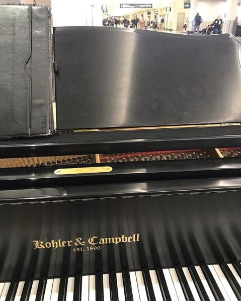 Public piano in Minneapolis, Minnesota, United States