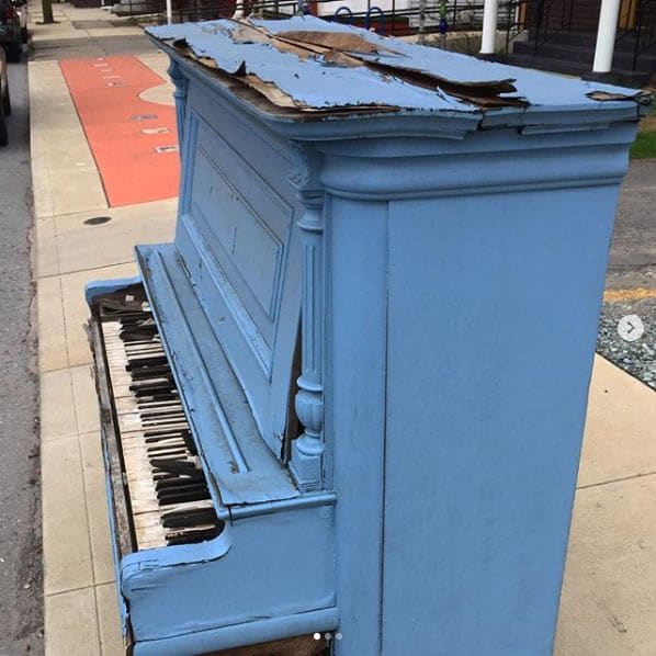 Public piano in Schuylkill County, Pennsylvania, United States