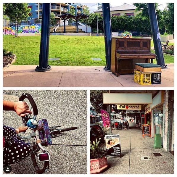 Public piano in Brisbane City, Queensland, Australia