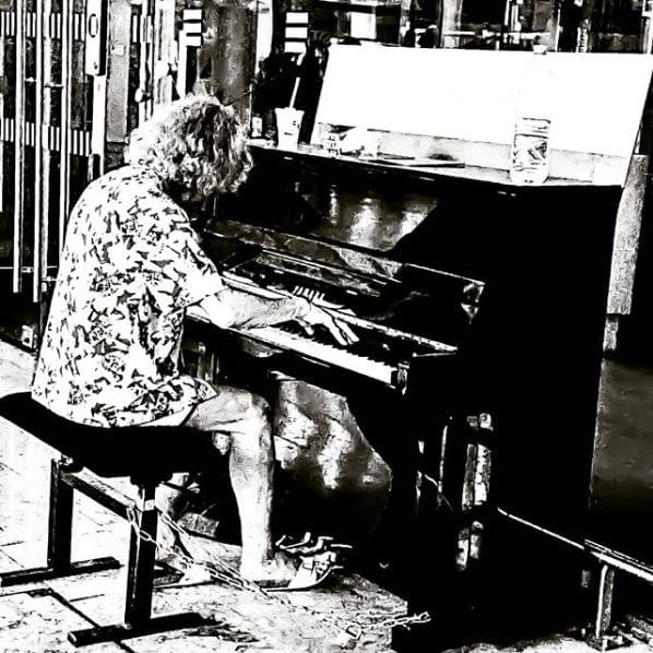 Public piano in Marseille, Provence-Alpes-Côte d'Azur, France