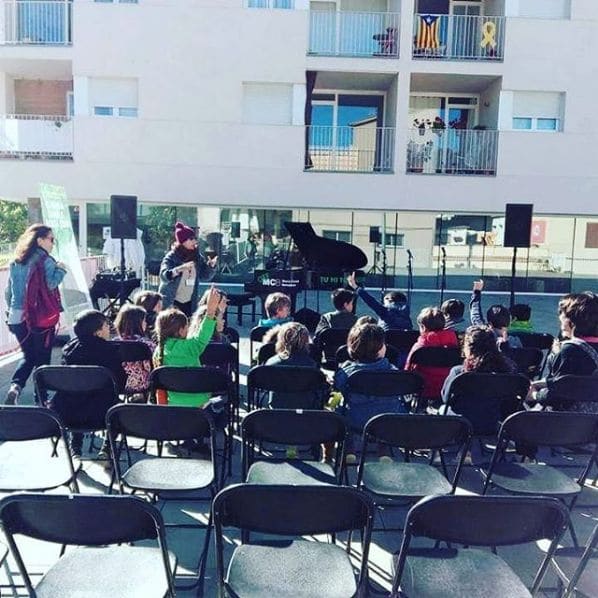 Public piano in Barcelona, Catalonia, Spain
