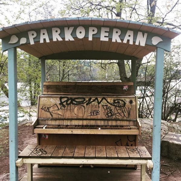 Public piano in Stockholm, Sweden