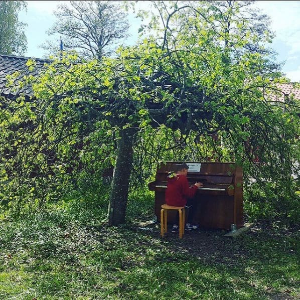 Public piano in Västra Götaland County, Sweden