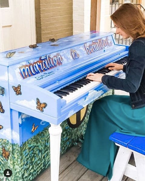 Public piano in Lancaster, Pennsylvania, United States