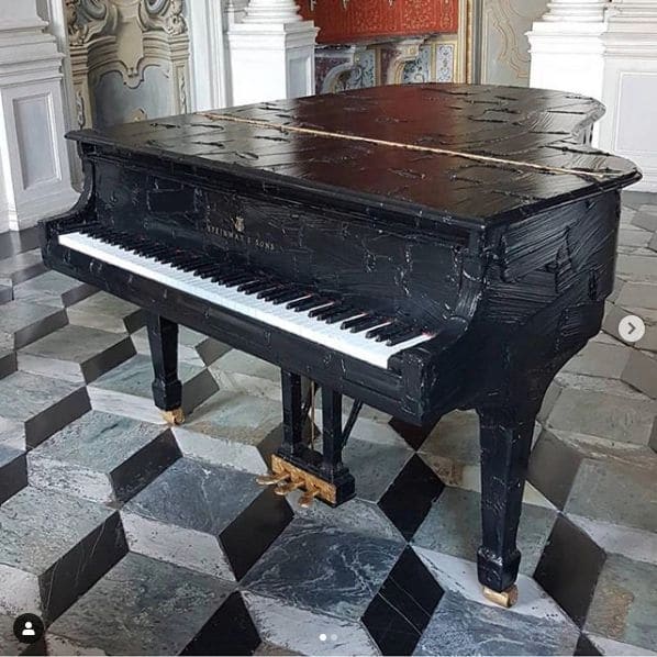 Public piano in Torino, Piemont, Italy