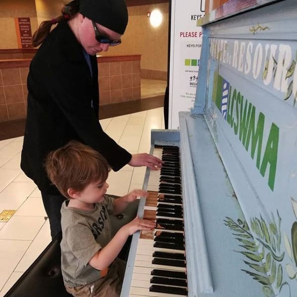 Public piano in Lancaster, Pennsylvania, United States