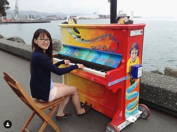 Public piano in Wellington, Wellington, New Zealand