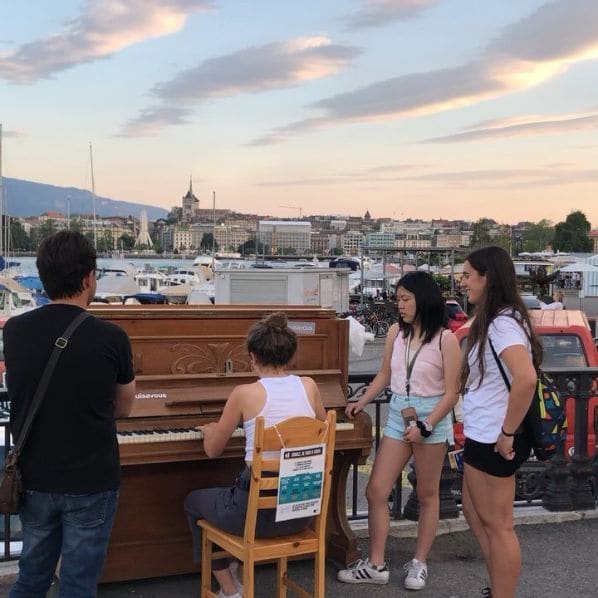 Public piano in Geneva, Geneva, Switzerland