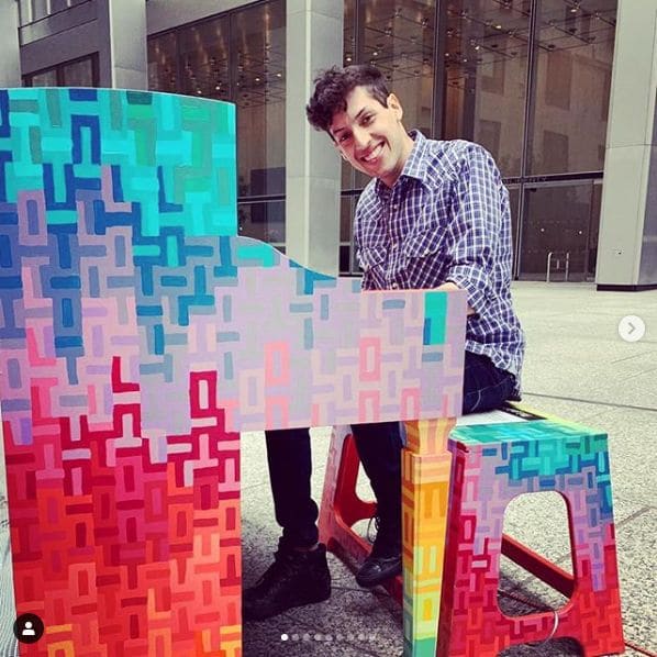 Public piano in New York, New York, United States