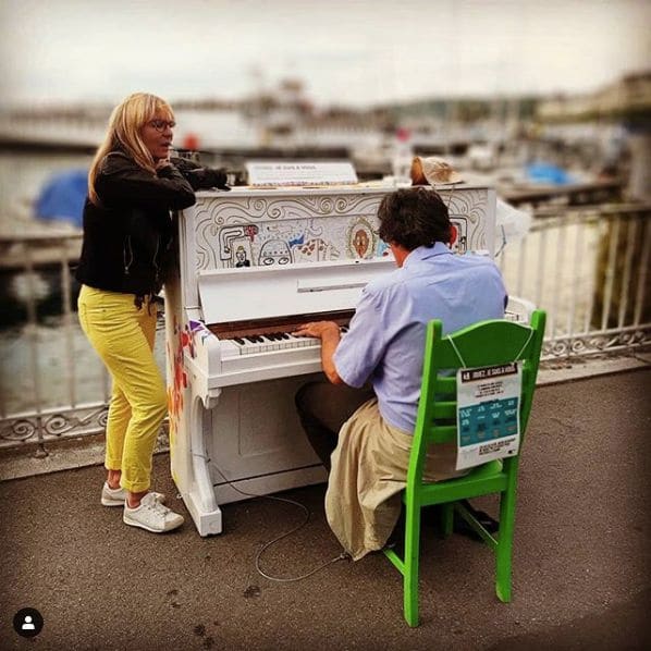 Public piano in Geneva, Geneva, Switzerland