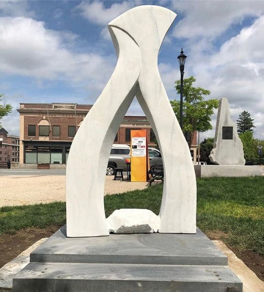 Public piano in Nashua, New Hampshire, United States