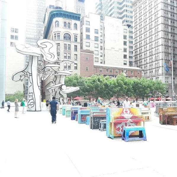 Photo of Louise Nevelson Plaza at 10 Liberty Street, Liberty Street, Manhattan Community Board 1, Manhattan, New York County, New York, 10005, United States