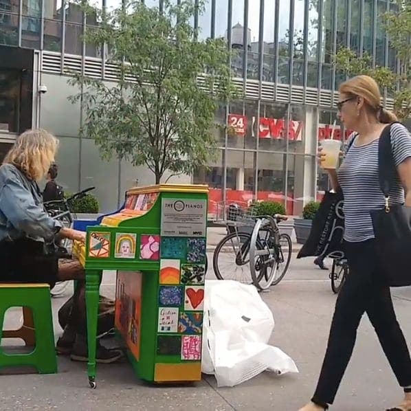 Photo of The Cube @ Astor Place at East 8th Street, East Village, Manhattan, New York County, New York, 10003, United States. You often hear saxophones belting \