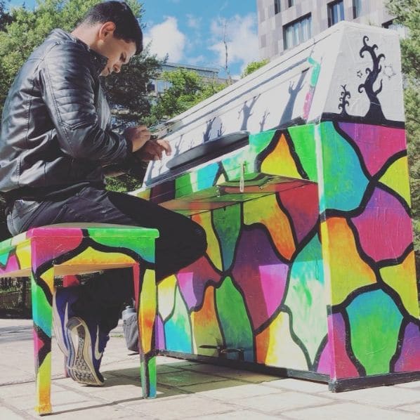 Public piano in Luxembourg, Luxembourg