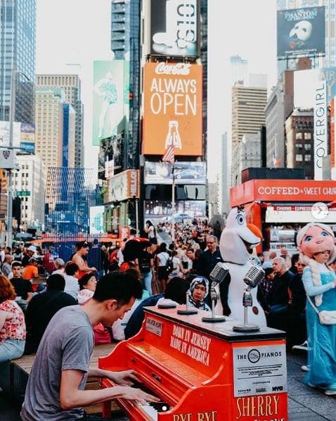 Photo of Times Square, New York City at New York Marriott Marquis, 1535, Broadway, Theater District, Manhattan, New York County, New York, 10019, United States