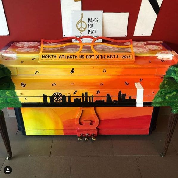 Public piano in Atlanta, Georgia, United States