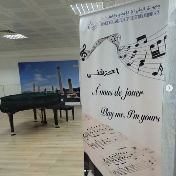 Public piano in برج الوزير, Ariana, Tunisia