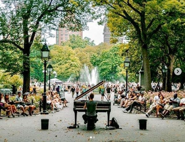 Photo of Washington Square Park at Washington Square Fountain, Washington Square South, Washington Square Village, Manhattan Community Board 2, Manhattan, New York County, New…