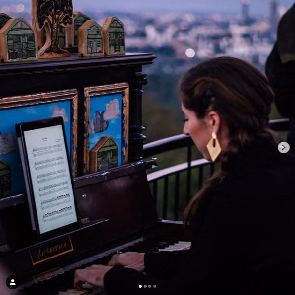 Public piano in Brisbane City, Queensland, Australia