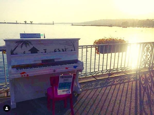 Public piano in Geneva, Geneva, Switzerland