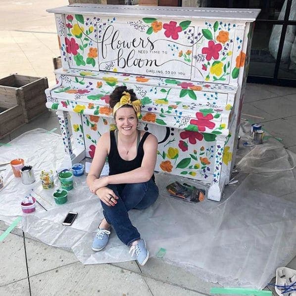 Photo of Williston, North Dakota at 1, 1st Street West, Williston, Williams County, North Dakota, 58801, United States. If you ever have the chance to paint a piano, do it! So…