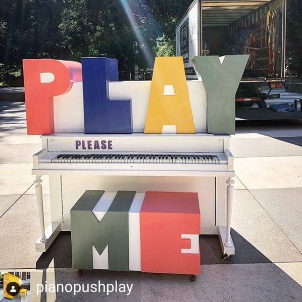 Public piano in Montgomery County, Maryland, United States